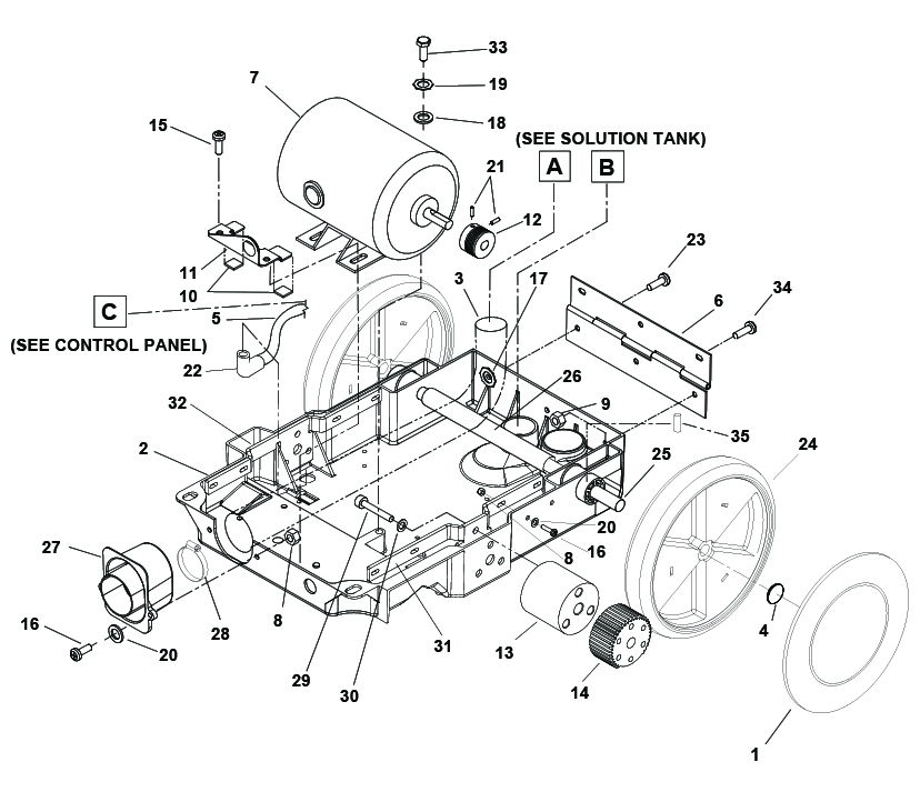 Windsor Clipper 12 Frame Assembly